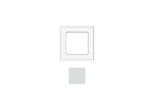 SOCKET SOCKGW1 | Cadre pour 1 module en verre blanc