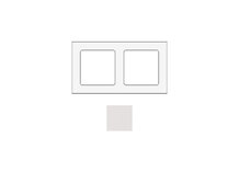 SOCKET SOCKCW2 | Cadre pour 2 modules en blanc Corian