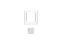 SOCKET SOCKSCBM1 | Cadre pour 1 module en marbre blanc Carrara