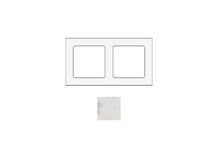 SOCKET SOCKSCBM2 | Cadre pour 2 modules en marbre blanc Carrara
