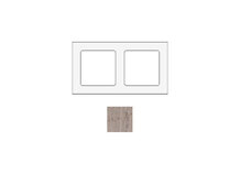 SOCKET SOCKSOWM2 | Cadre pour 2 modules en marbre blanc chêne