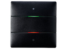 iON 102 KNX BK | Tastsensor met 2 toetsen en 2 status-LED‘s