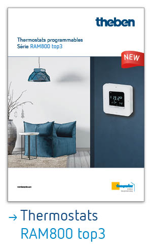 Nouveaux thermostats programmables RAM800 top3