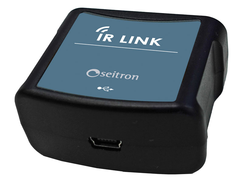 Émetteur infrarouge avec câble USB pour gérer l’appareil via le logiciel PC Be Safe SG IRLink Manager