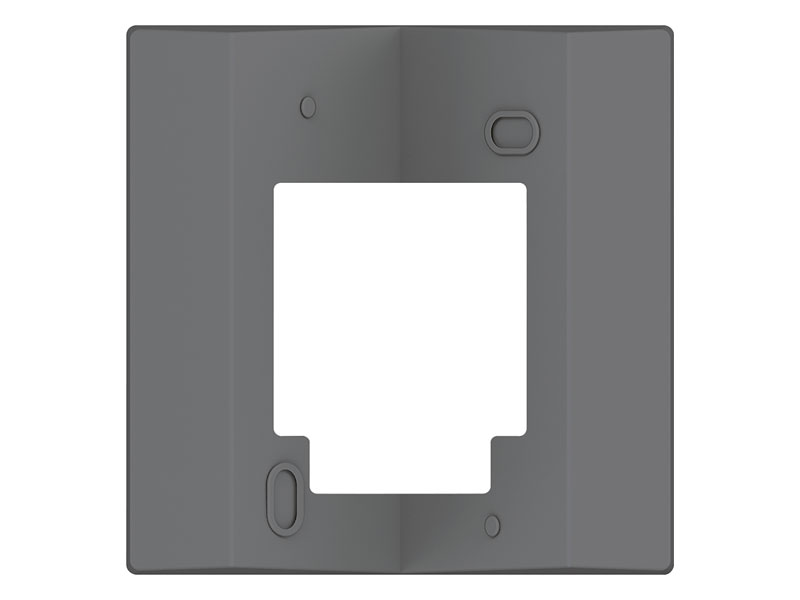 Antraciet adapter voor binnen- of buitenhoekmontage