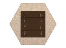 Plaque de recouvrement personnalisable - 4 bascules