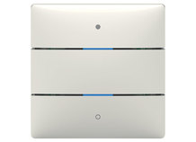 LUXORliving iON2 WH | Bouton-poussoir avec 2 touches, 2 leds et sonde de température