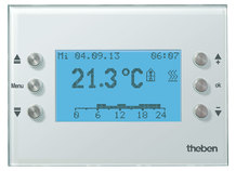 VARIA 826S KNX WH | Ecran multifonction avec régulateur de température