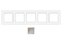 SOCKET SOCKFA5 | Frame voor 5 modules in gesmeed aluminium