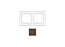 SOCKET SOCKFBL2 | Frame voor 2 modules in light gesmeed brons