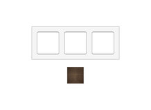 SOCKET SOCKFBL3 | Frame voor 3 modules in light gesmeed brons