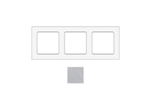 SOCKET SOCKCH3 | Cadre pour 3 modules en chrome