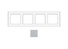 SOCKET SOCKCH4 | Frame voor 4 modules in chroom