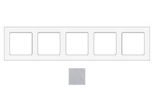 SOCKET SOCKCH5 | Cadre pour 5 modules en chrome