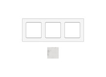 SOCKET SOCKSCBM3 | Cadre pour 3 modules en marbre blanc Carrara