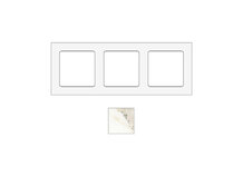 SOCKET SOCKSCM3 | Frame voor 3 modules in Calacatta marmer
