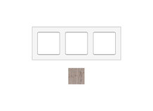 SOCKET SOCKSOWM3 | Frame voor 3 modules in wit eiken marmer