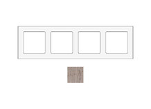 SOCKET SOCKSOWM4 | Frame voor 4 modules in wit eiken marmer