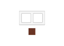 SOCKET SOCKWOD2 | Cadre pour 2 modules en bois de chêne noir