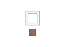 SOCKET SOCKWWA1 | Cadre pour 1 module en bois Walnut