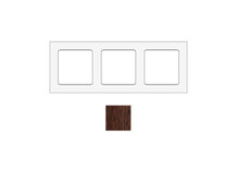 SOCKET SOCKWWE3 | Frame voor 3 modules in Wenge hout