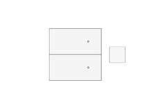 INTENSITY INTLAW2 | Interrupteur avec 2 zones tactiles