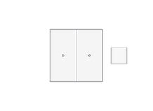 INTENSITY INTAW202S | Interrupteur avec 2 zones tactiles