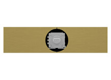 CR-ECT-86-1F-BRA | Plaque de recouvrement personnalisable (laiton)