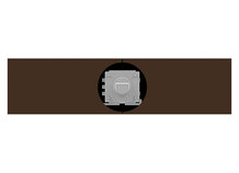 CR-ECT-86-1F-CCG | Plaque de recouvrement personnalisable (gris cacao)