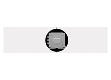 CR-ECT-86-1F-GLW | Aanpasbare afdekplaat (gletsjerwit)