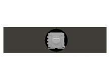 CR-ECT-86-1F-TTG | Plaque de recouvrement personnalisable (gris titane)